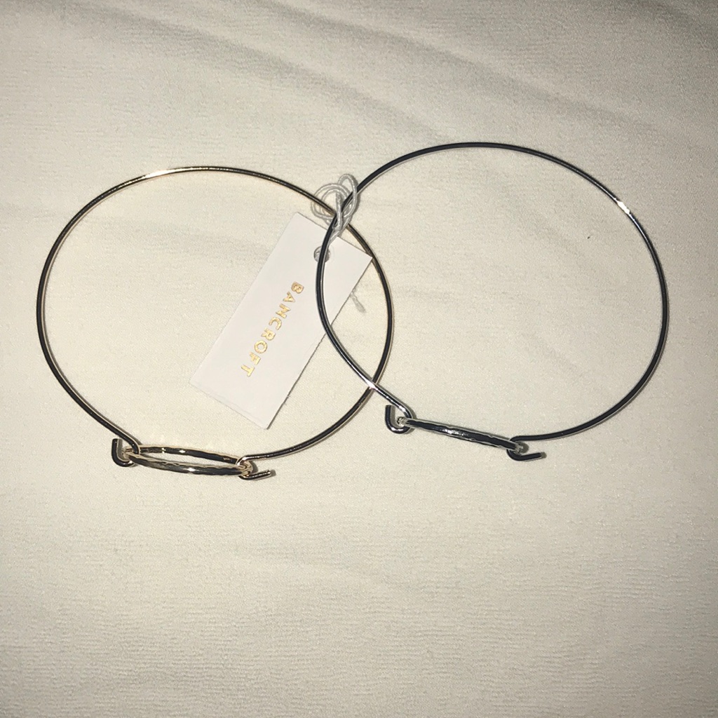 Bancroft Alize Hammered Oval Bracelet Set
